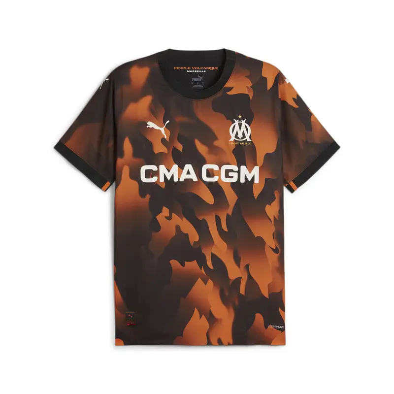Maglia gara Third Olympique de Marseille Authentic 23/24 da uomo PUMA | Puma Nero
