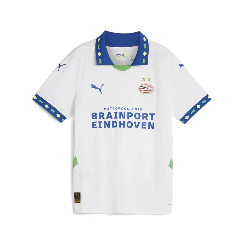 Maglia gara Third PSV Eindhoven 24/25 per ragazzi PUMA White Cobalt Glaze Blue | Puma Bianco