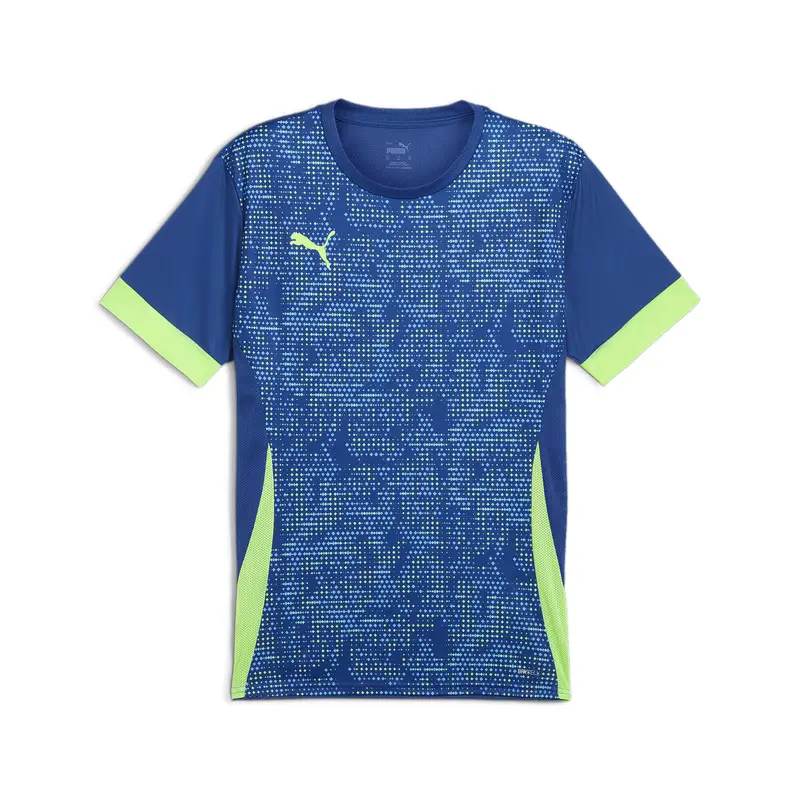 Maglia IndividualGOAL Graphic da uomo PUMA Cobalt Glaze Fizzy Apple Blue Yellow | Puma Blu