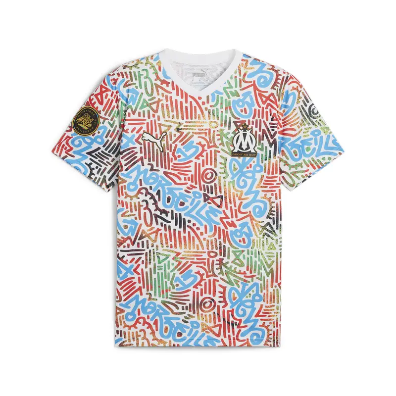 Maglia Olympique de Marseille x Africa da uomo PUMA White | Puma Bianco