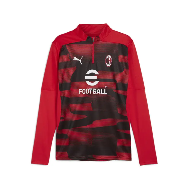 Maglia pre-partita con zip a un quarto AC Milan da uomo PUMA | Puma Rosso