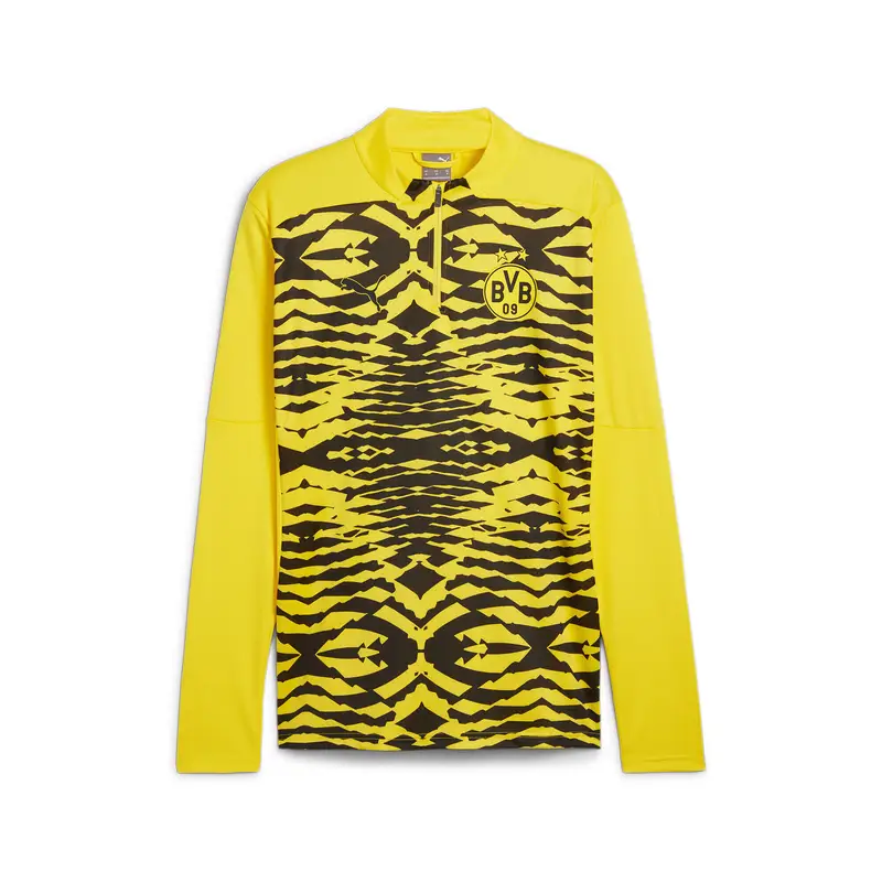 Maglia pre-partita con zip a un quarto Borussia Dortmund da uomo PUMA | Puma Giallo