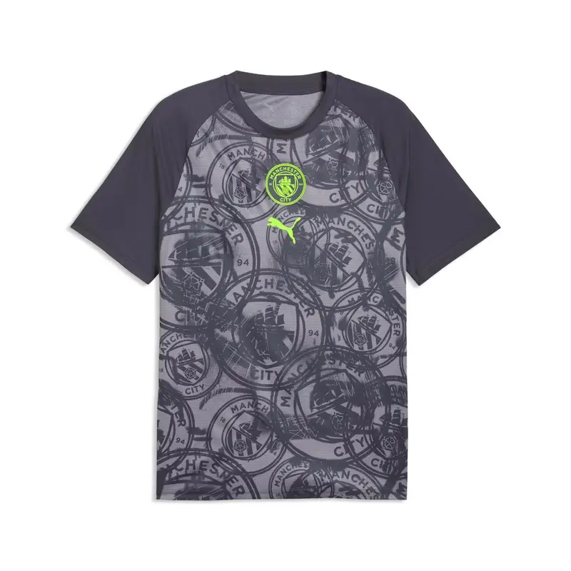 Maglia Prematch Manchester City 2025/26 Gris