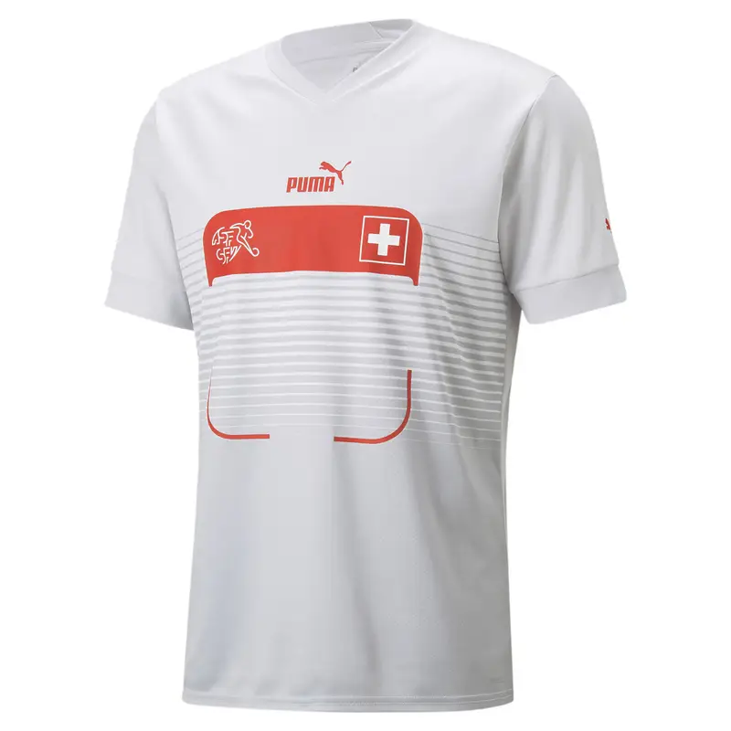 Maglia Svizzera Away 22/23 Replica Uomo PUMA Nimbus Cloud Harbor Mist Gray | Puma Grigio