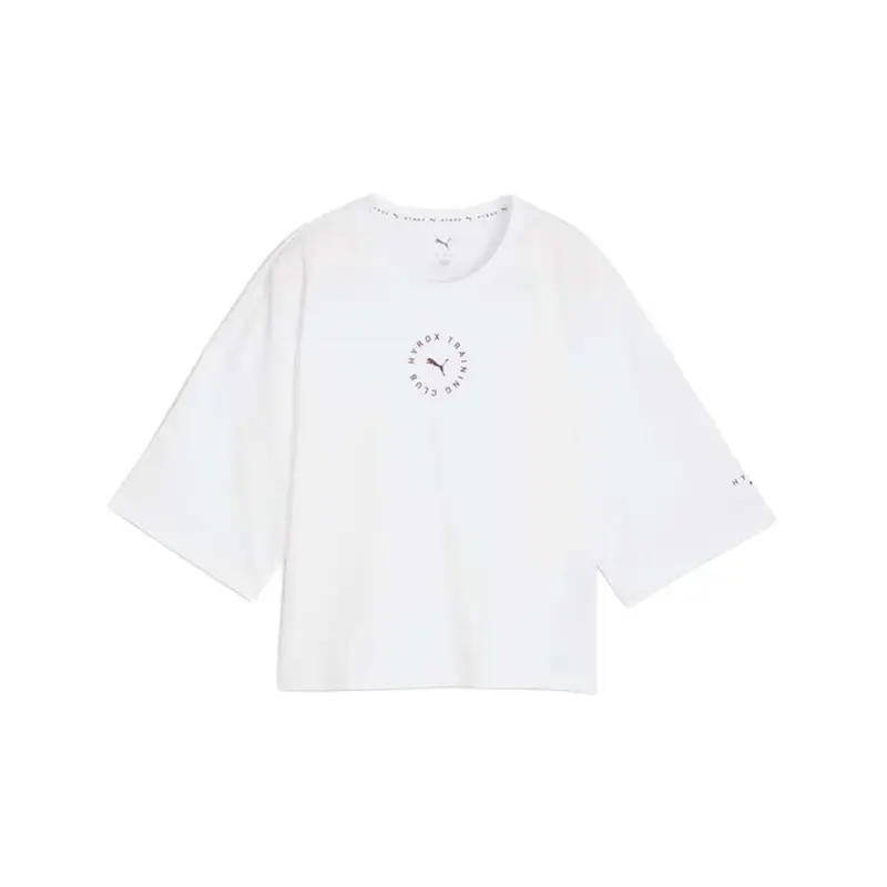 Maglietta Palestra Crop Hyrox Bianco Donna L