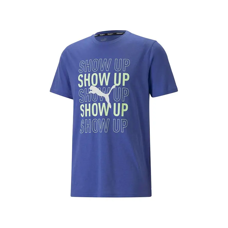 Maglietta Palestra Logo Azzurro Uomo M