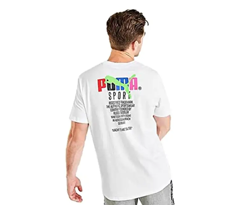 PUMA - Maglietta sportiva su misura per sport - Bianco - S miniatura 2