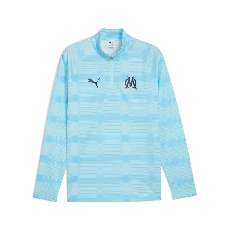 Maglione da allenamento Warm up 1/4 zip OM 2025/26 Bleu