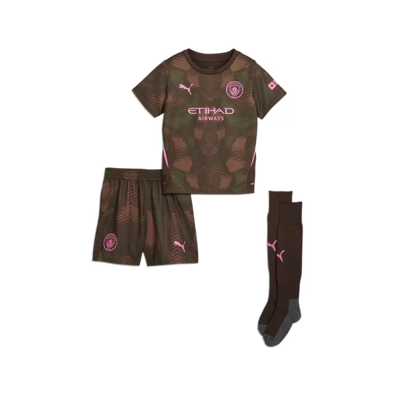 Mini kit da portiere a maniche corte Manchester City 24/25 per bambini PUMA | Puma Marrone