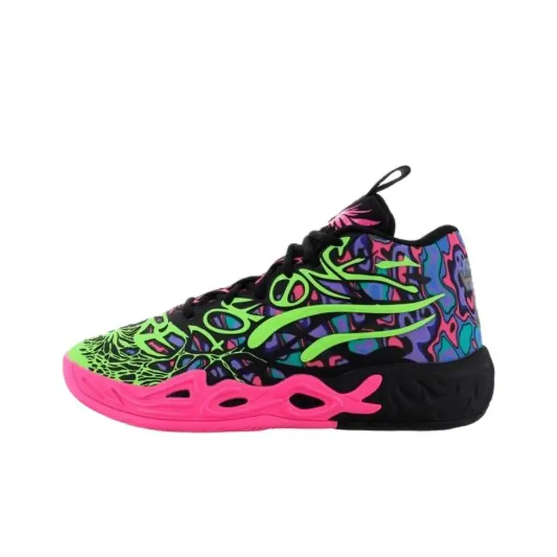 Nuove PUMA LaMelo Ball MB 04 Heem 310837-01 Taglie Uomo EU 43 rosa/verde