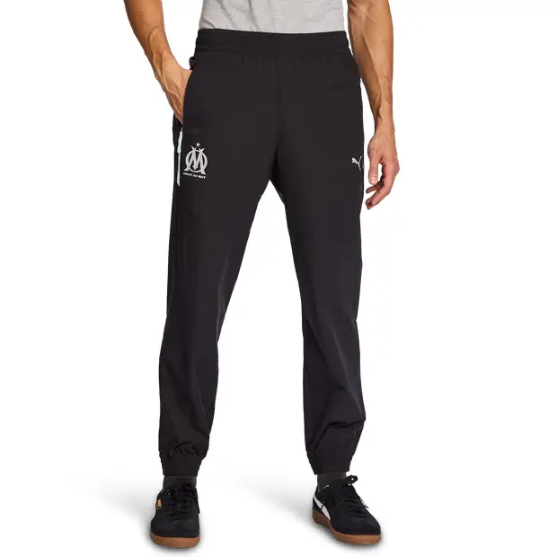 Olympic Marseille male Pantaloni - Nero - Poly Woven - Foot Locker Black