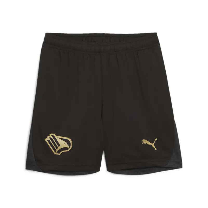 Palermo F.C. Shorts Away 24/25 per ragazzi PUMA Black Gold | Puma Nero