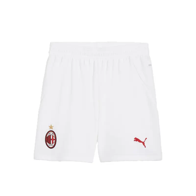 Pantaloncini Calcio Ac Milan Home 24 25 Bianco Rosso Uomo XL