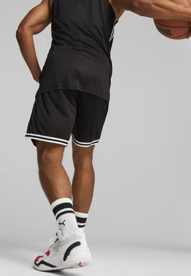 Pantaloncini da basket Hoops Team per ragazzi PUMA Black | Puma Nero