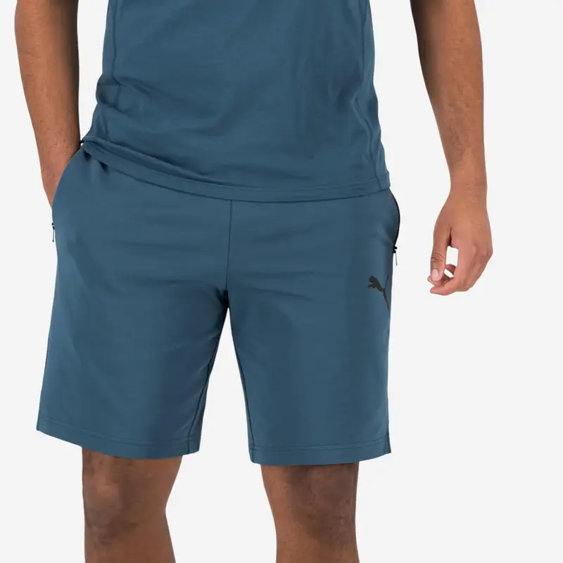 Pantaloncini Puma uomo palestra regular fit cotone azzurri | Puma Blu