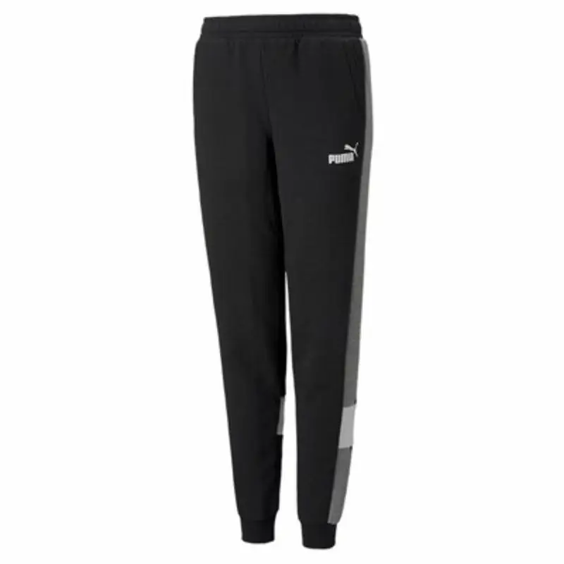 Pantalone di Tuta per Bambini Puma Essentials+ Colorblock K Nero | Puma