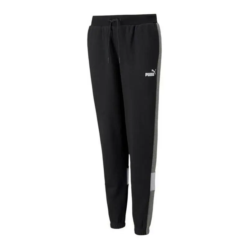 Pantalone Lungo Sportivo Puma Essential+ Colorblock Nero | Puma