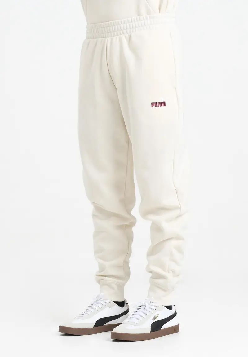 Pantalone sportivo Essentials con logo N. 1 bicolore panna da uomo