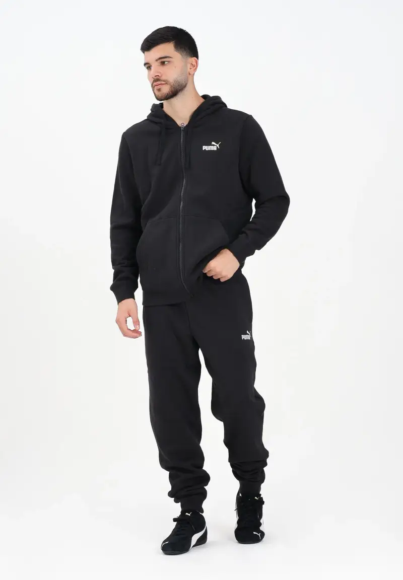 Pantalone sportivo Essentials con logo N. 1 nero da uomo miniatura 2