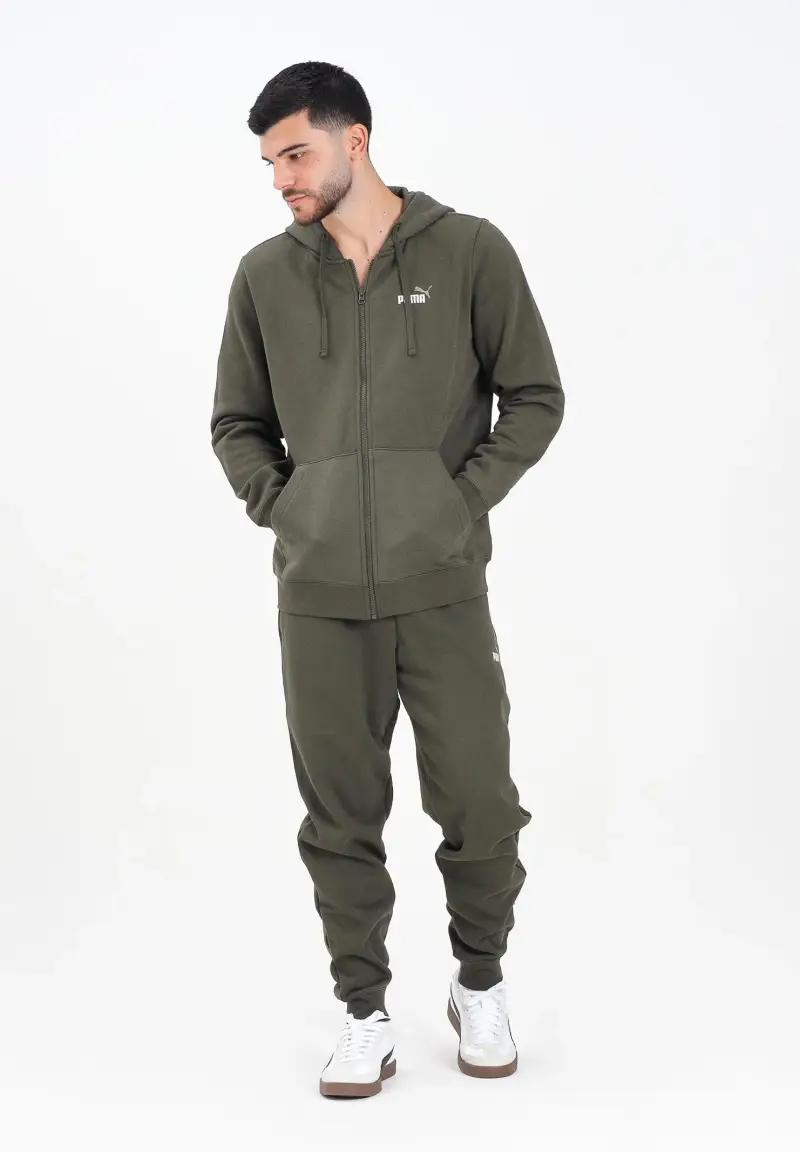 Pantalone sportivo Essentials con logo N. 1 verde oliva da uomo miniatura 2