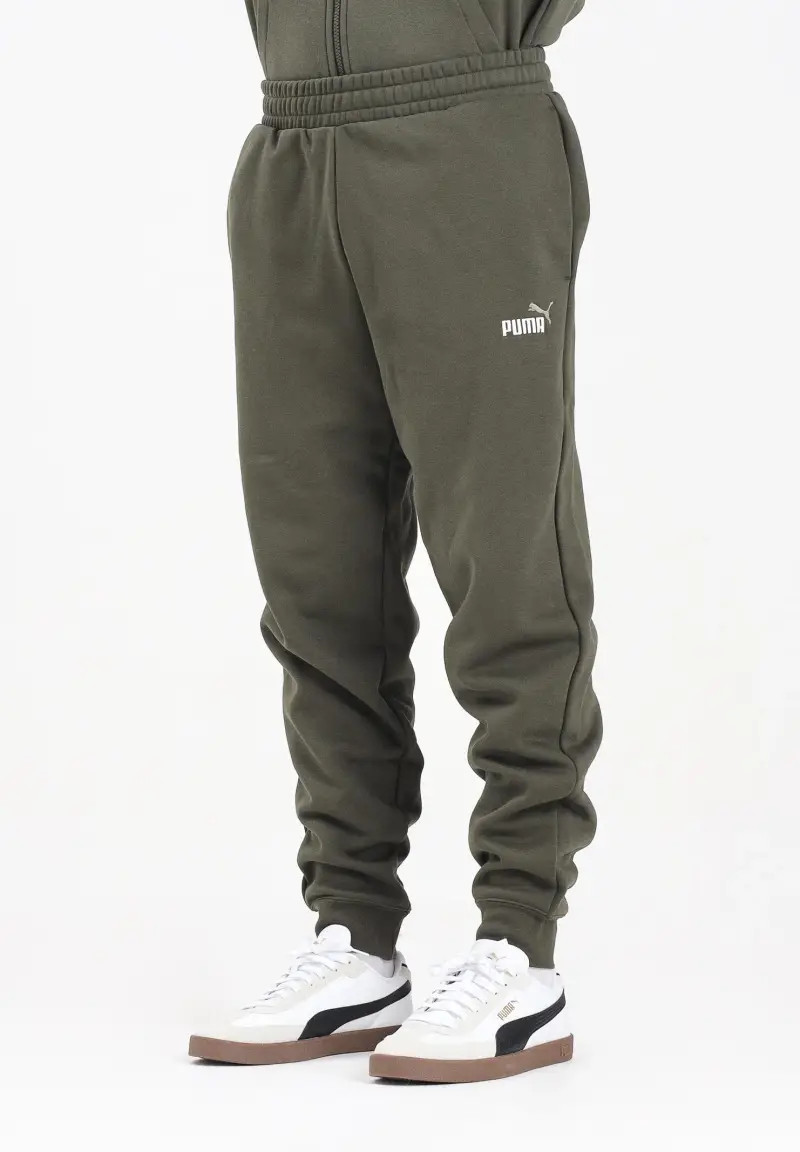 Pantalone sportivo Essentials con logo N. 1 verde oliva da uomo