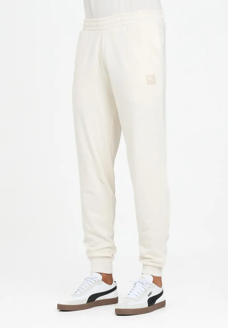 PUMA Pantalone sportivo Essentials Elevated panna da uomo