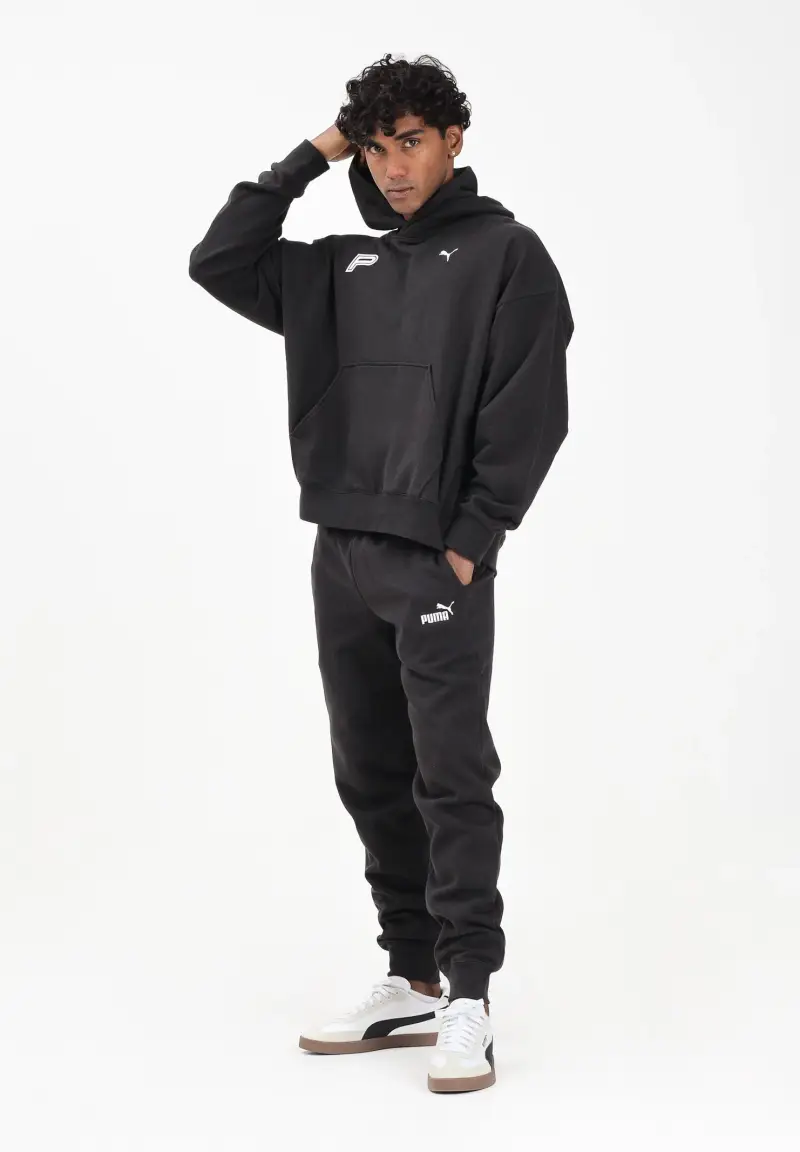 Pantalone sportivo Essentials nero da uomo miniatura 2