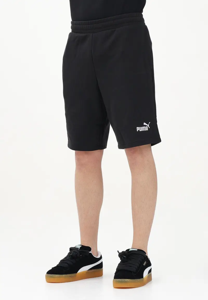 PUMA Pantalone sportivo Essentials No. 1 Logo 10" nero da uomo