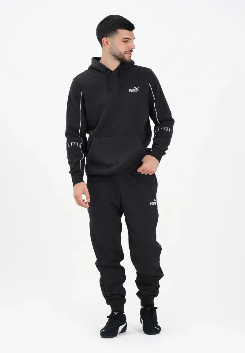 Pantalone sportivo Essentials Tape nero da uomo miniatura 2