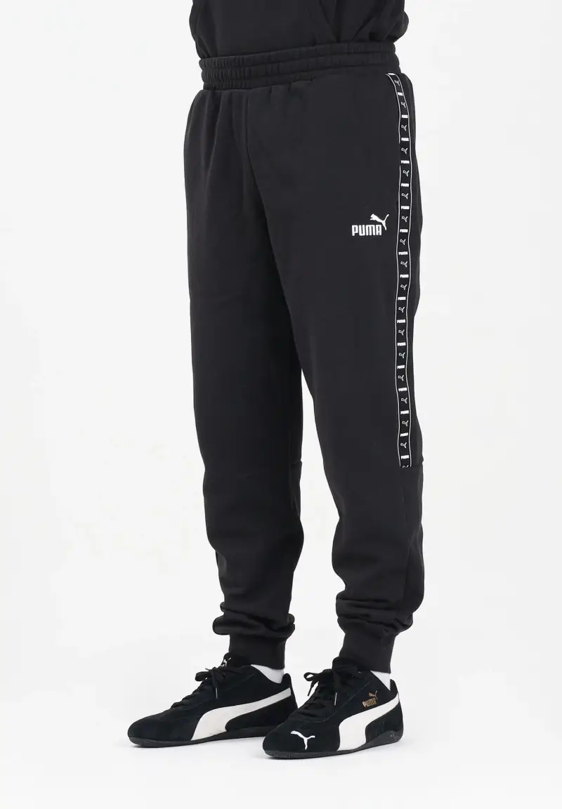 Pantalone sportivo Essentials Tape nero da uomo