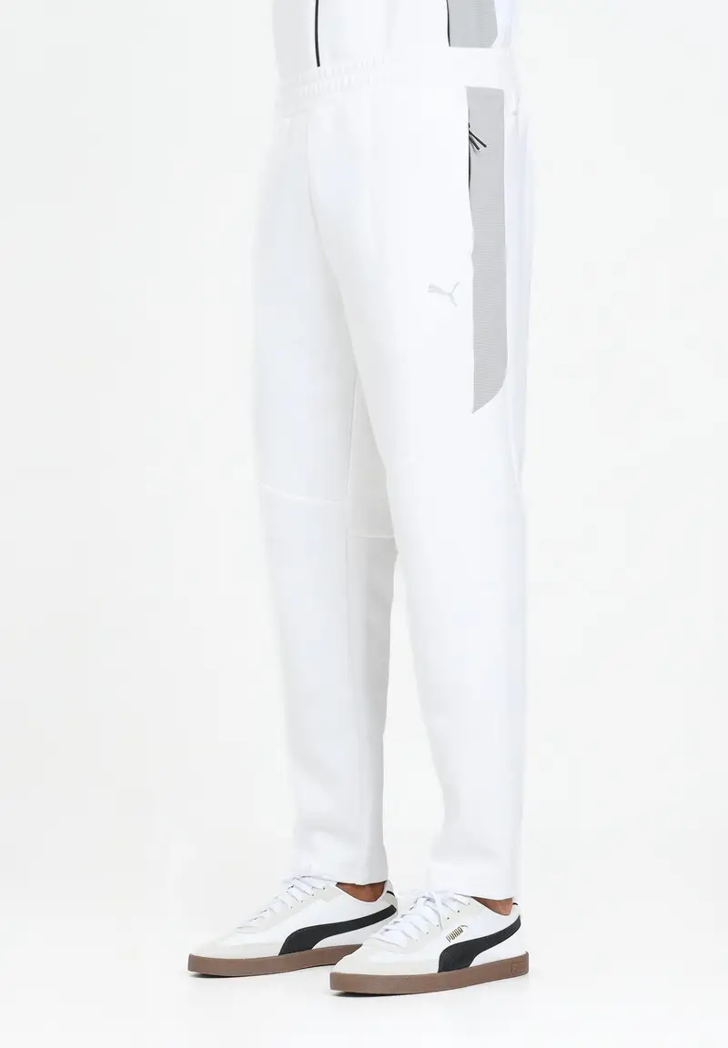 PUMA Pantalone sportivo Evostripe bianco da uomo