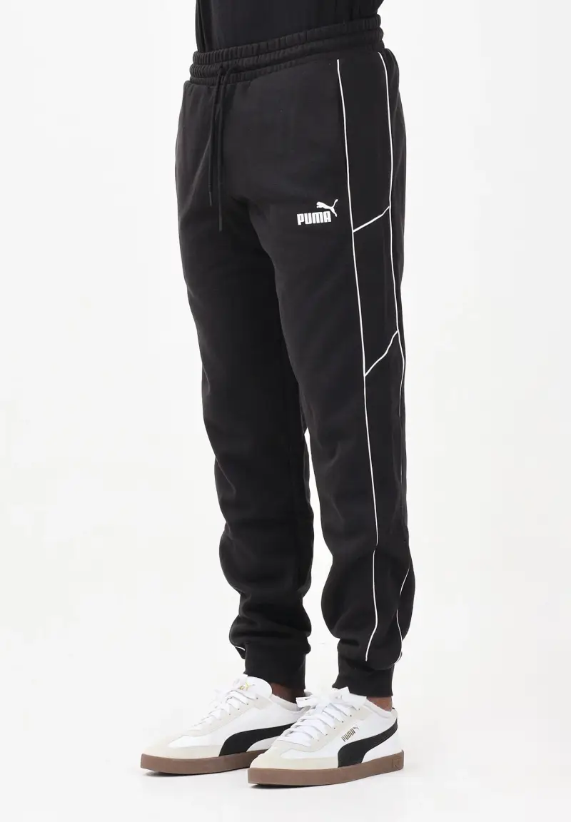 Pantalone sportivo nero da uomo