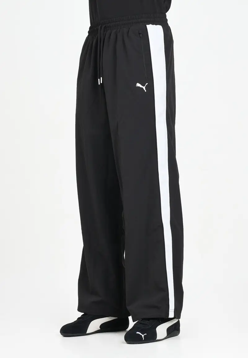 Pantalone sportivo oversize T7 nero da uomo