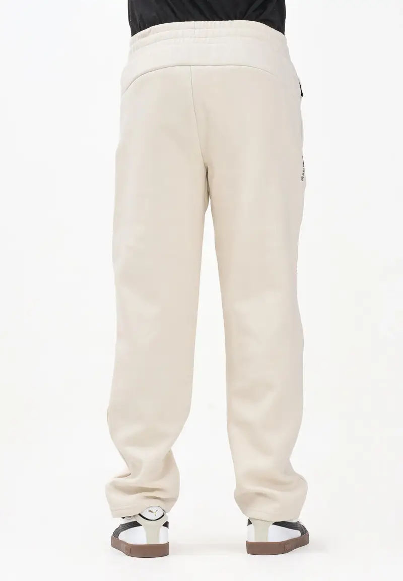 Pantalone sportivo panna da uomo miniatura 3