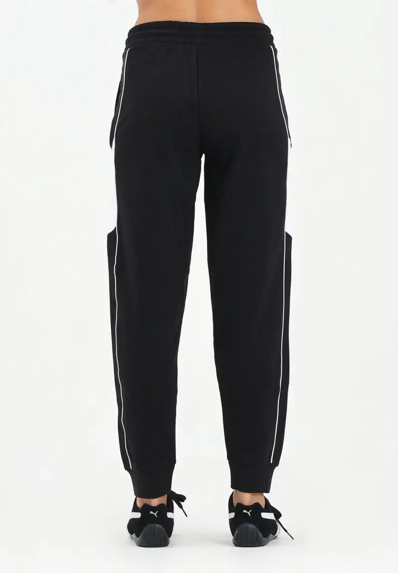 Pantalone sportivo Puma Fleece nero da donna miniatura 3