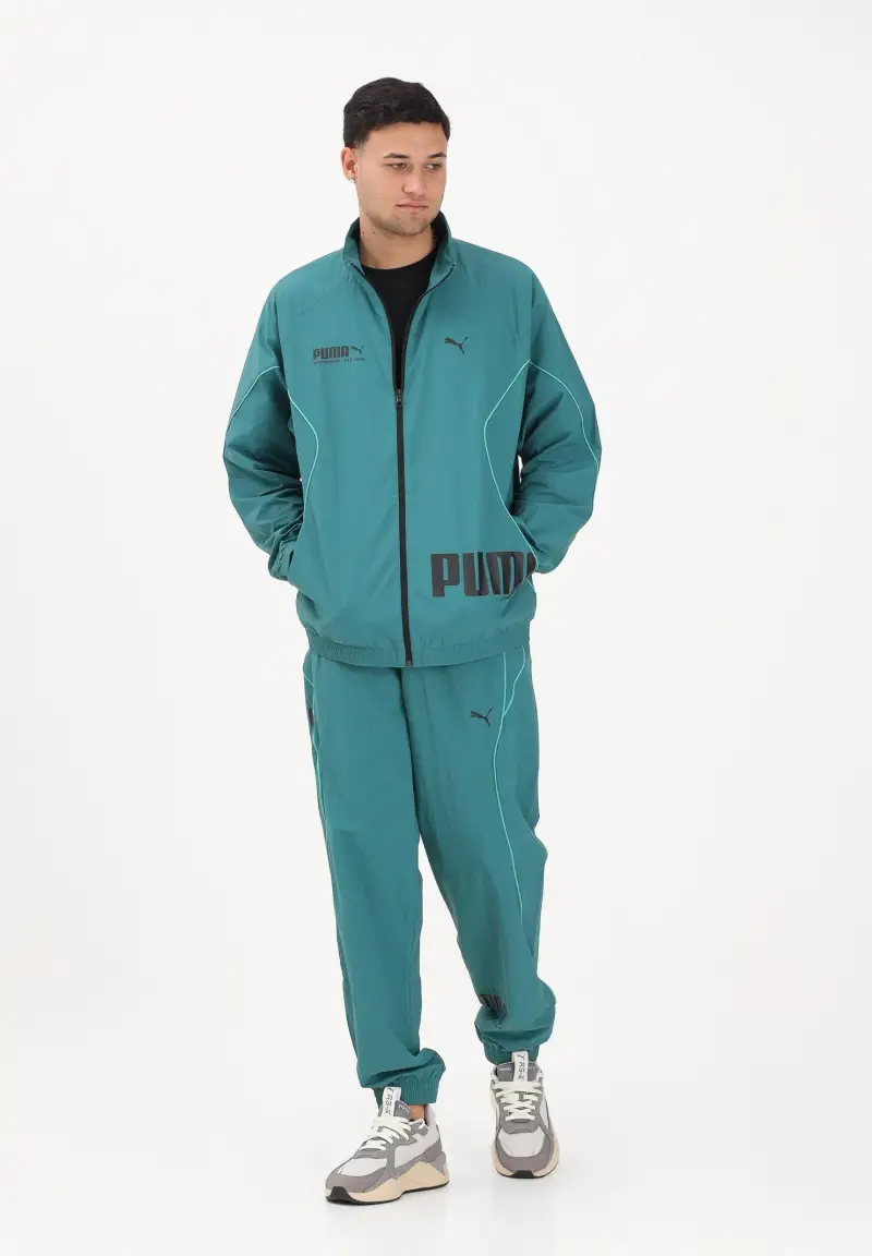 Pantalone sportivo PUMA Sport verde da uomo miniatura 2