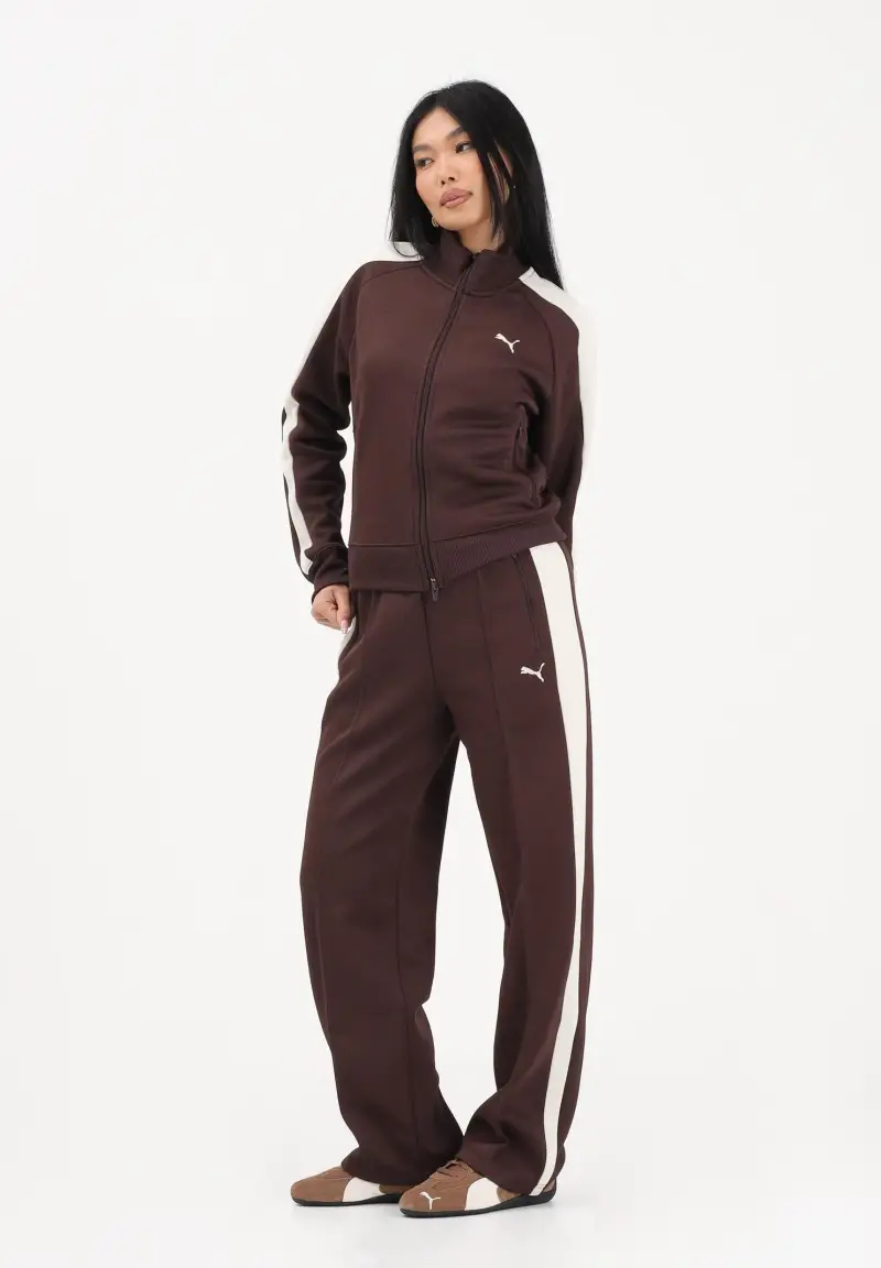 Pantalone sportivo T7 Always marrone da donna miniatura 2