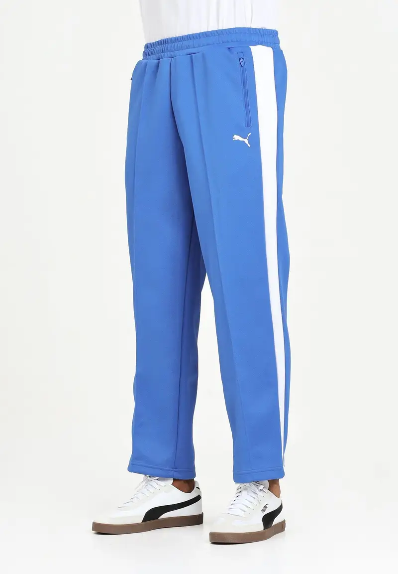 Pantalone sportivo T7 ALWAYS ON blu acceso da uomo