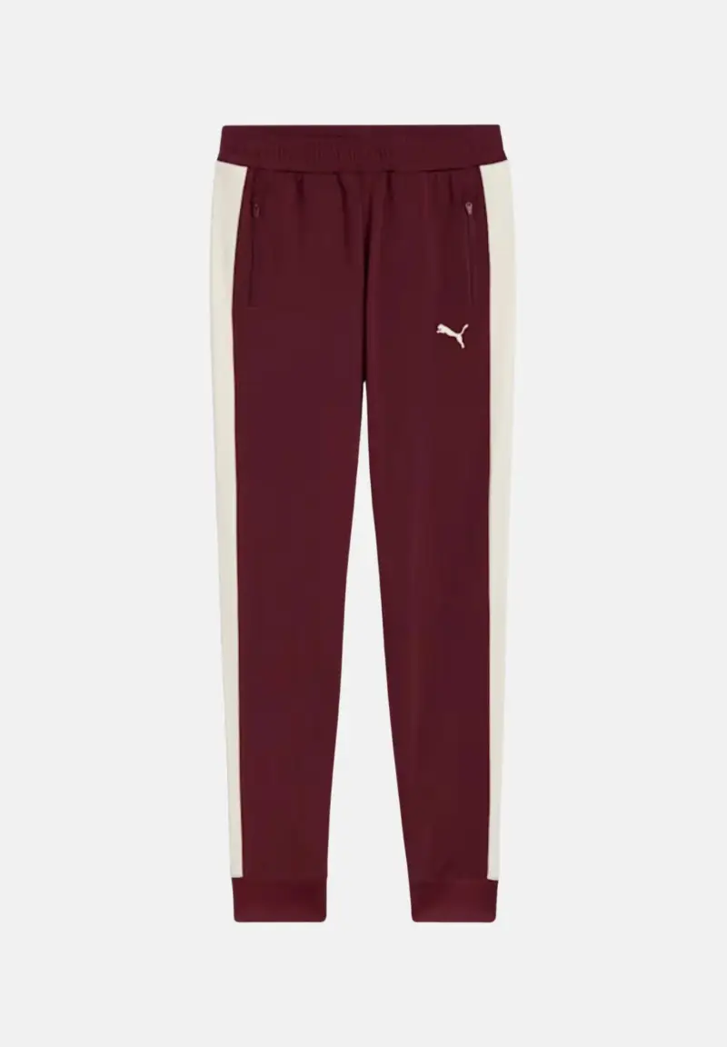 Pantalone sportivo T7 ALWAYS ON bordeaux per bambino e bambina
