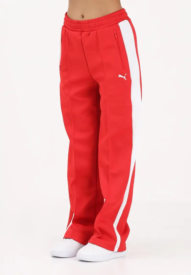 Pantalone sportivo T7 Always rosso da donna