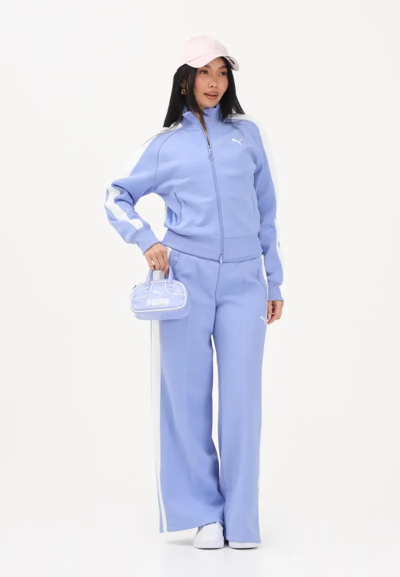 Pantalone sportivo T7 azzurro polvere da donna miniatura 2