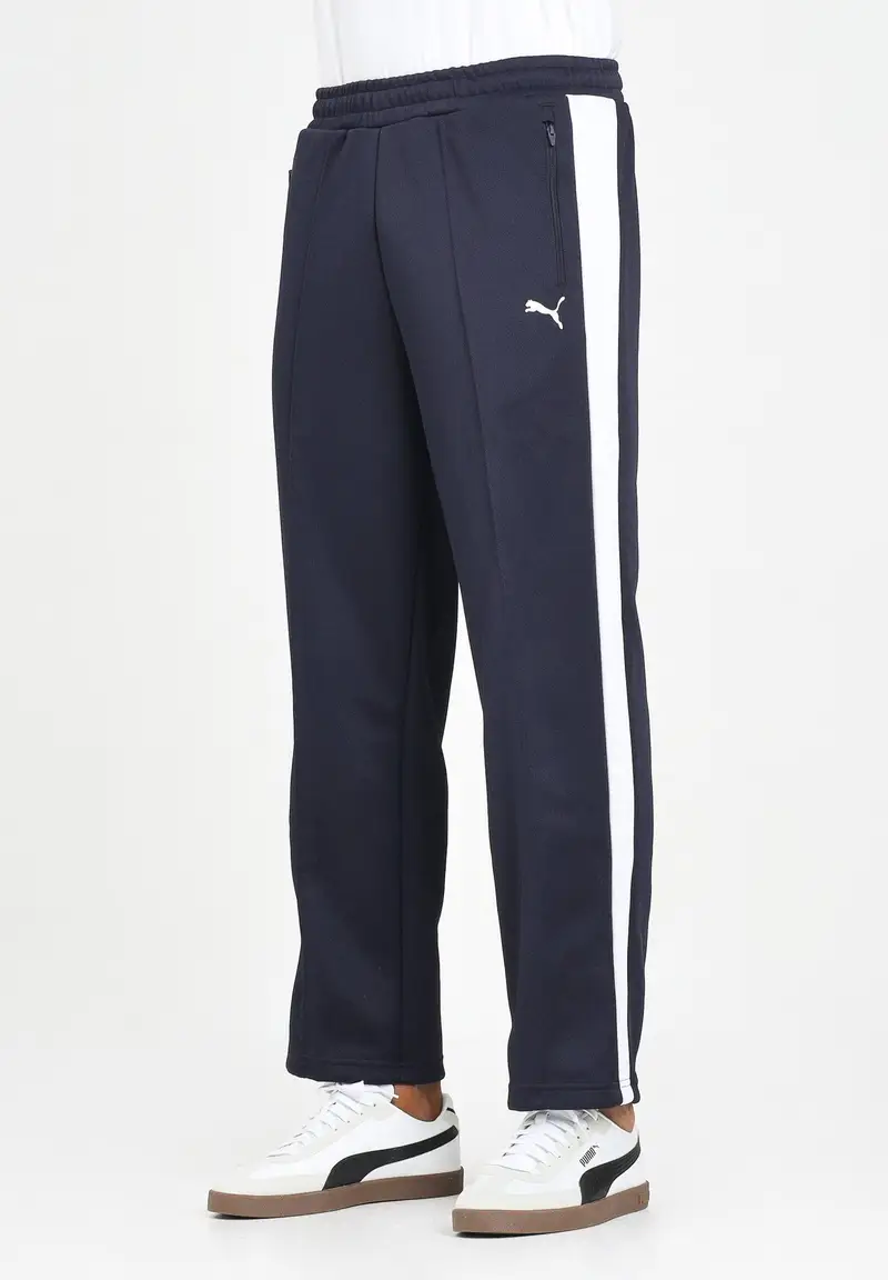 PUMA Pantalone sportivo T7 blu da uomo