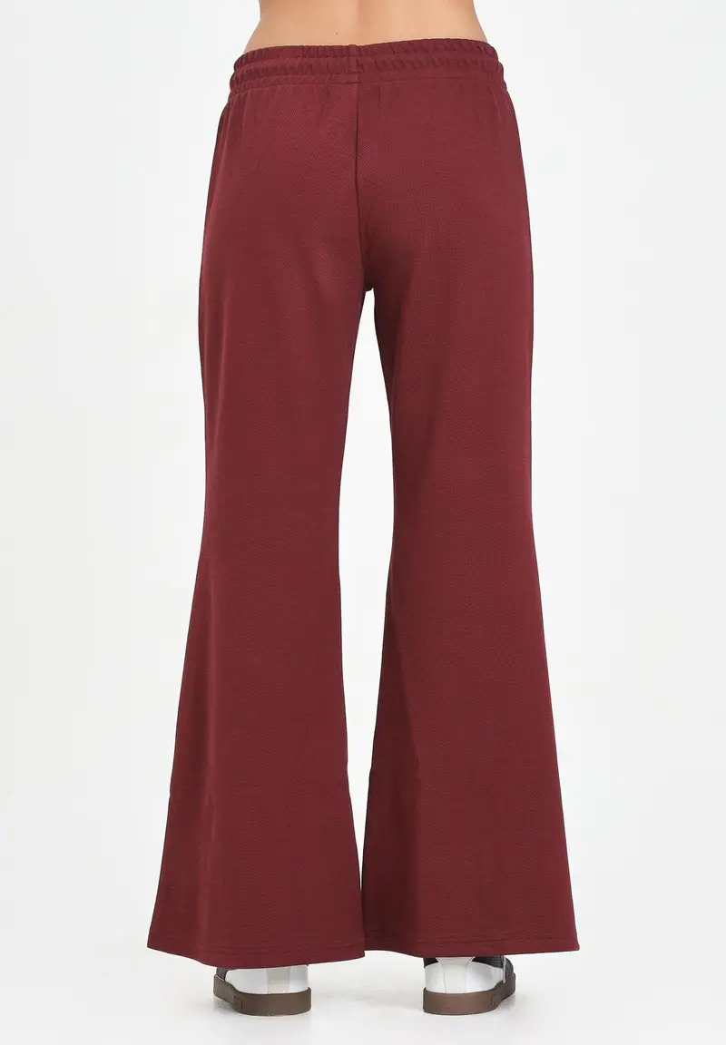 PUMA Pantalone sportivo T7 bordeaux da donna miniatura 2