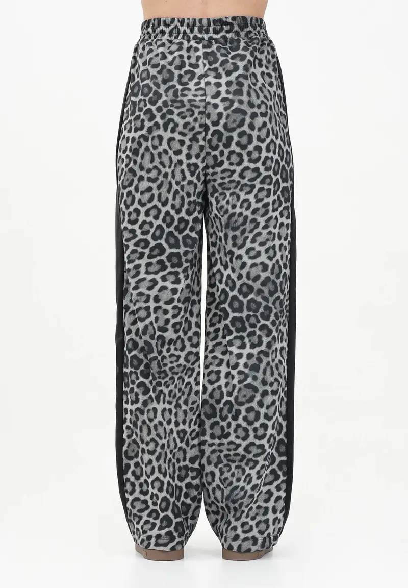 PUMA Pantalone sportivo T7 Leo Luxe Aop Straight Op nero da donna miniatura 2