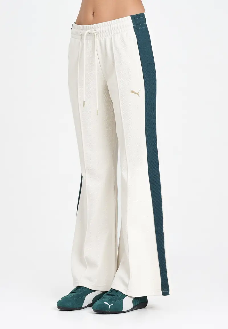 PUMA Pantalone sportivo T7 panna da donna