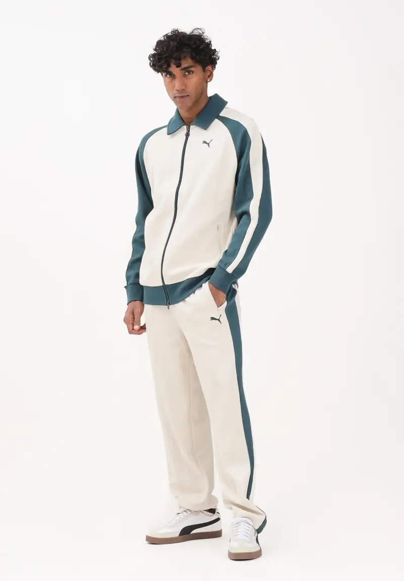 Pantalone sportivo T7 panna da uomo miniatura 2