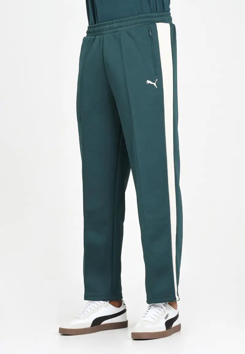 PUMA Pantalone sportivo T7 verde da uomo