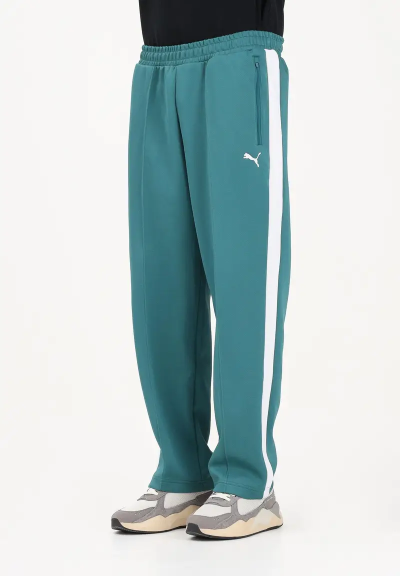 Pantalone sportivo T7 verde da uomo
