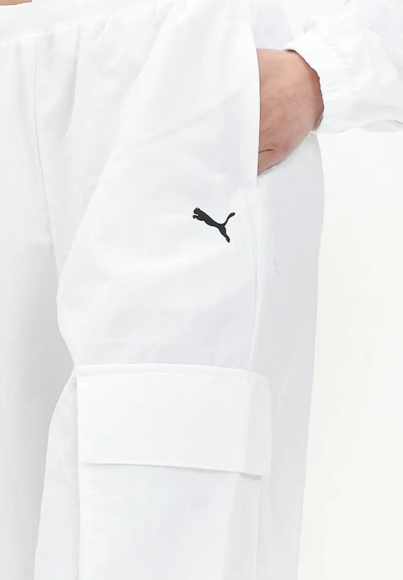 PUMA Pantalone sportivo WARDROBE ESS bianco da donna miniatura 2