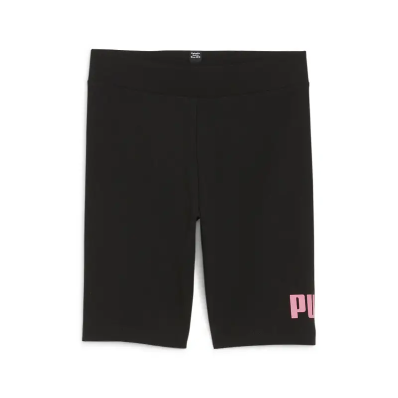 Pantaloni aderenti corti Essentials con logo da ragazza PUMA Black | Puma Nero